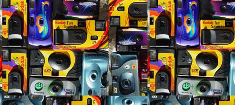 Destroyed Disposable Camera 